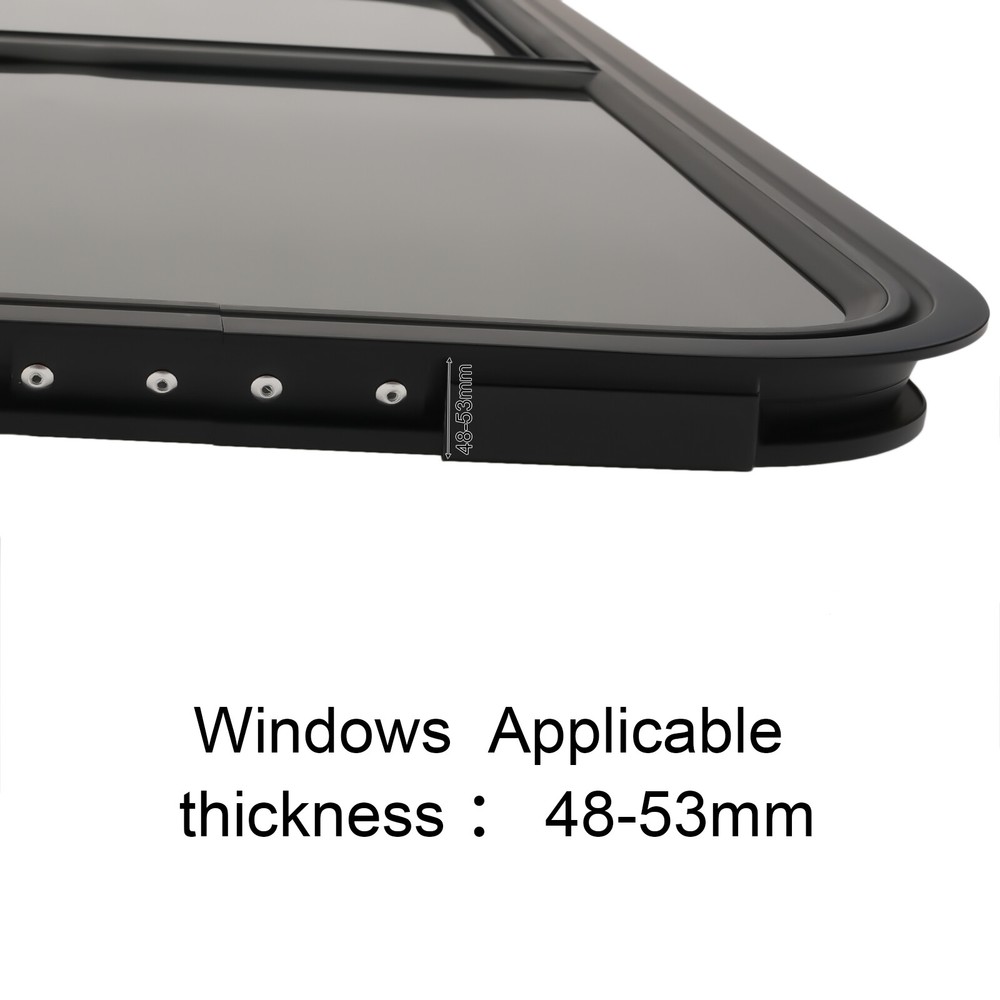 Horizontal Sliding RV Window with Multiple Wall Thickness Options