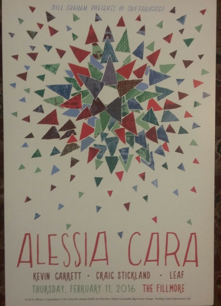 Mint Alessia Cara Fillmore Poster 2016 a