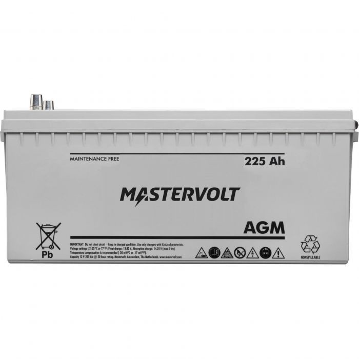 Mastervolt 62002250 12V AGM Battery, Group 8D