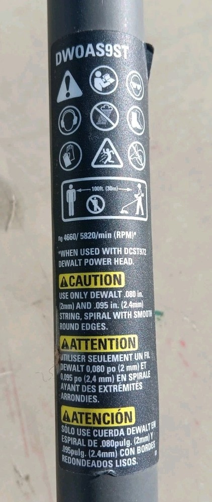 Dewalt DW0AS9ST String Trimmer Attachment