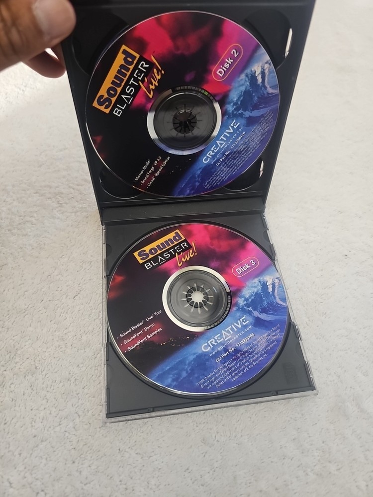 1998 Creative Sound Blaster Live Installation Software