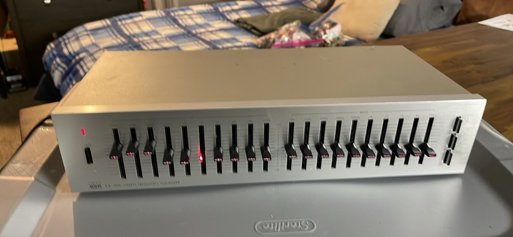 BSR EX-100 Vintage Stereo Frequency Equalizer Tested Working