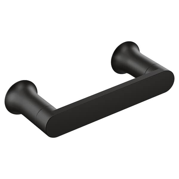 MOEN Genta Pivoting Toilet Paper Holder in Matte Black (BH3808BL)