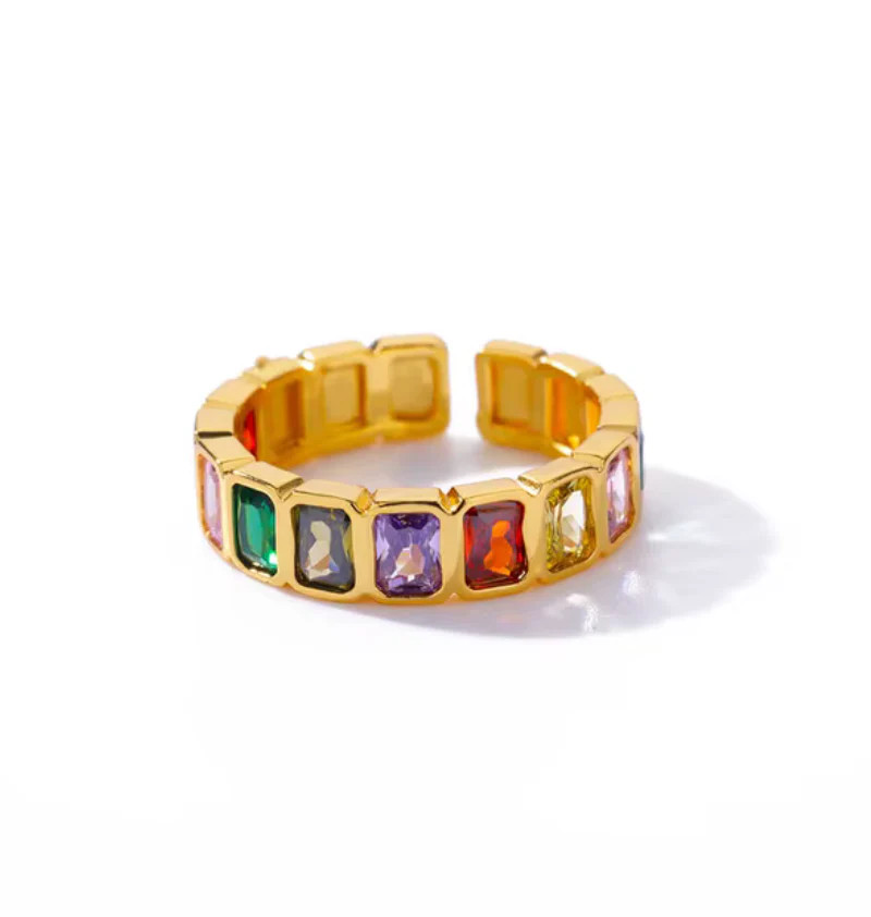 Waterproof, Non-tarnish: Mina Gem Ring
