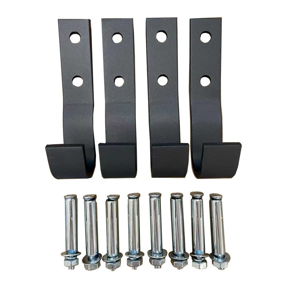 Wall Mount Hooks Multifunctional Pull Up Bar 4 Hooks With Mounting Screws