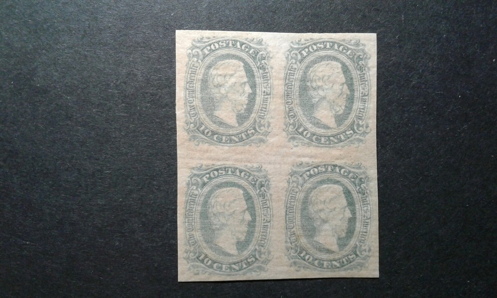 Confederate States #11A MNH BLOCK OF 4 e207 10412