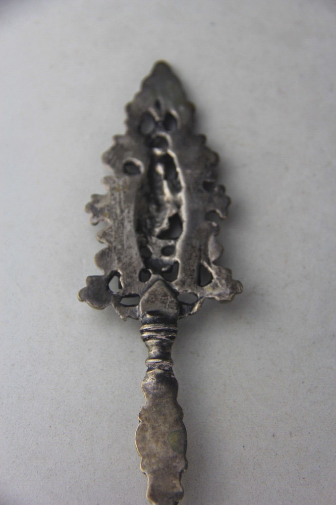 Antique Dutch 833 Silver Serving Fork