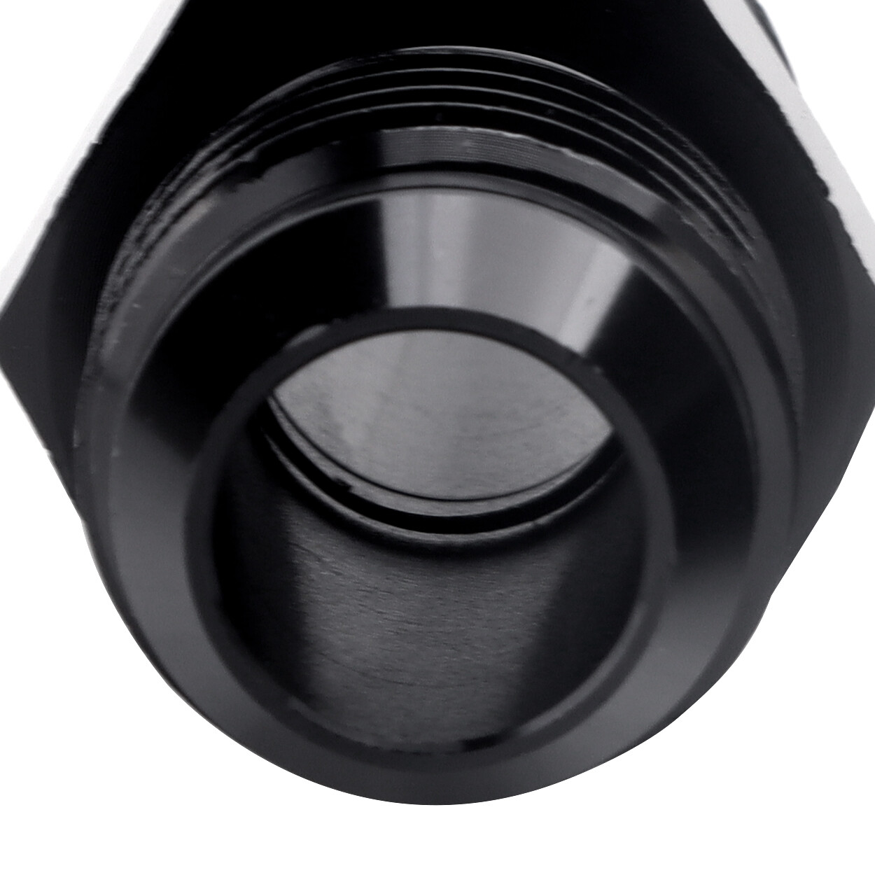 Male to Male Flare Union Coupler Fitting Coupling Aluminum Straight Black 2PCS