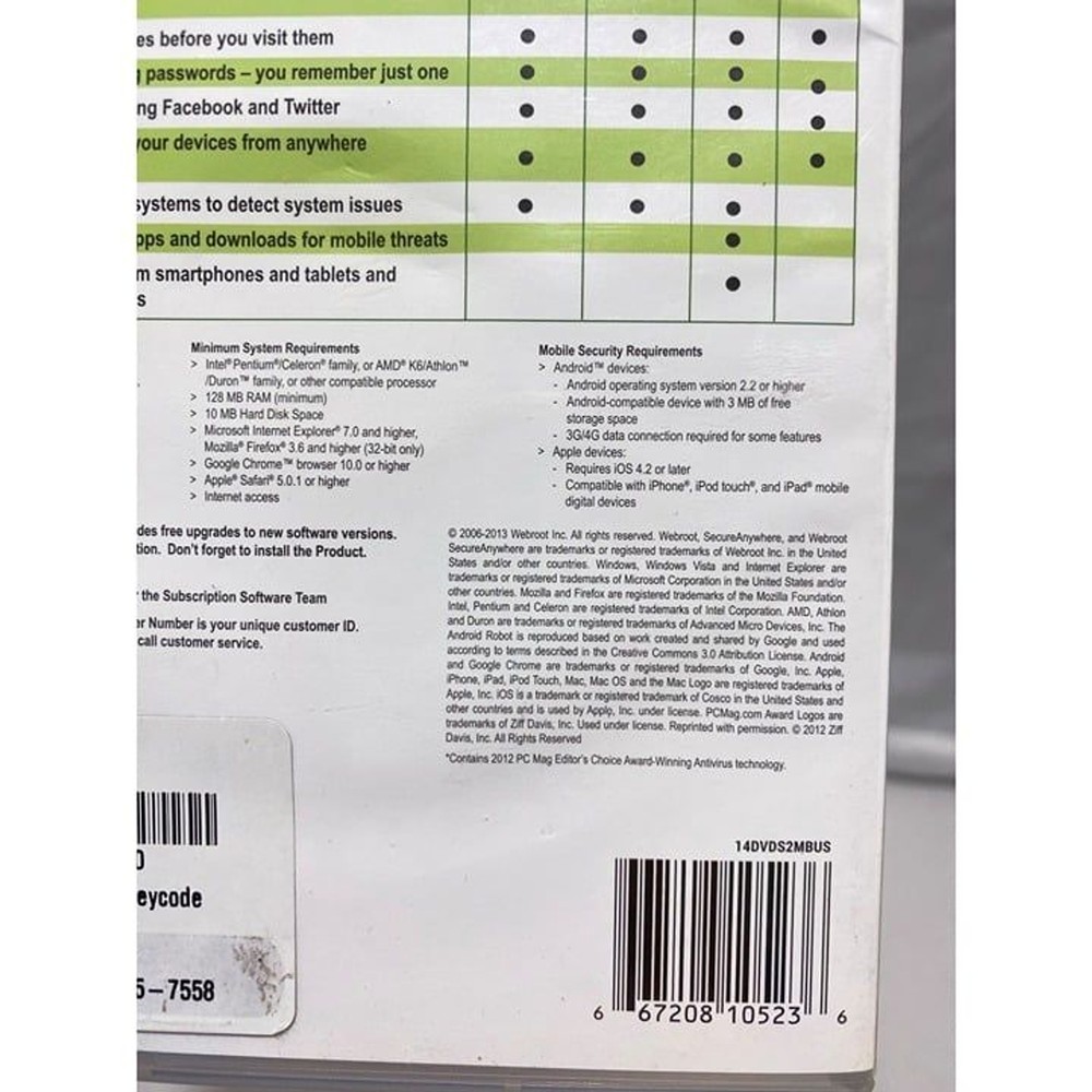 Webroot Secure Anywhere Ultimate Protection PC Mac Mobile Android iOS