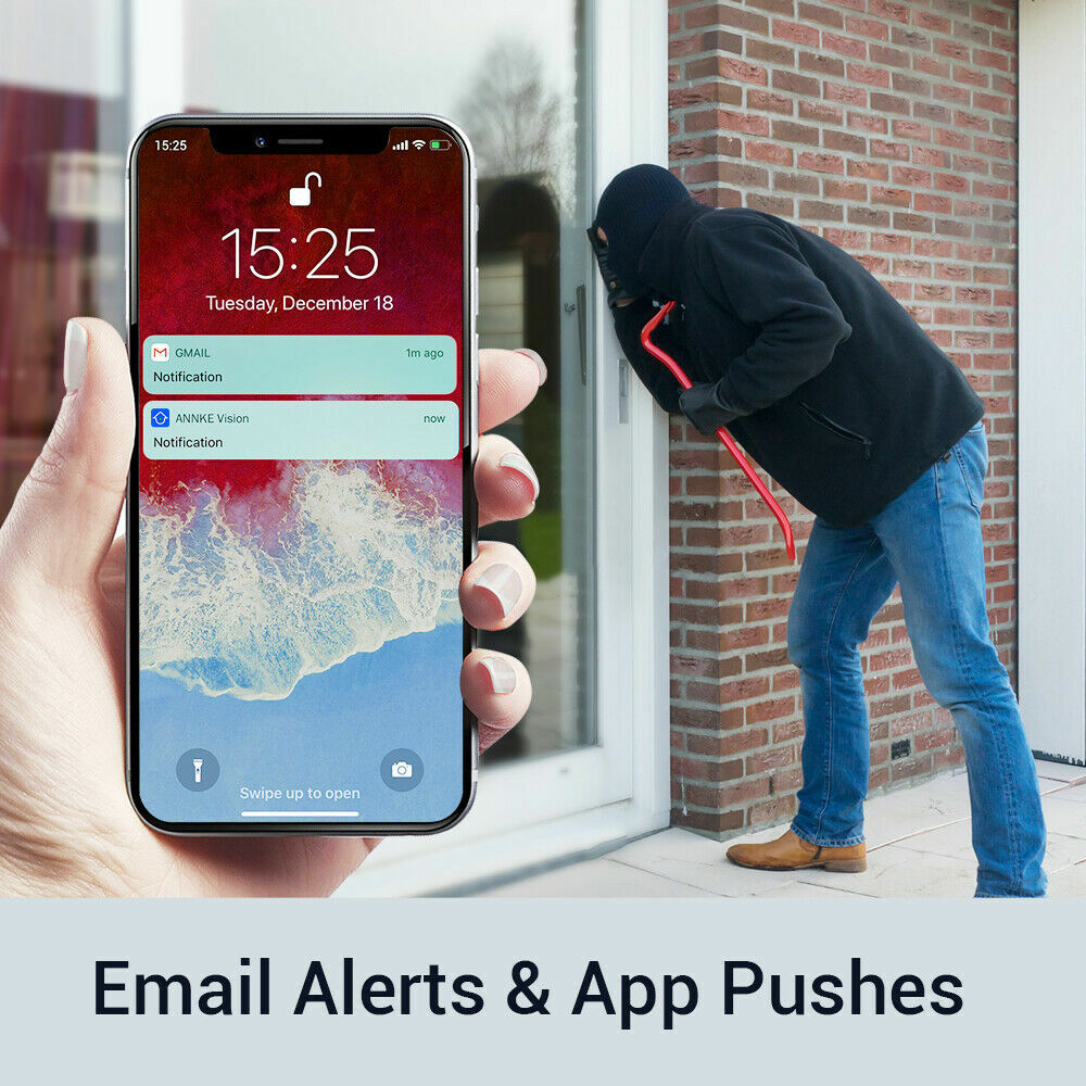 ANNKE 8CH Channel H.265+ 6MP Security NVR Recorder for 2MP/4MP/6MP POE IP Camera