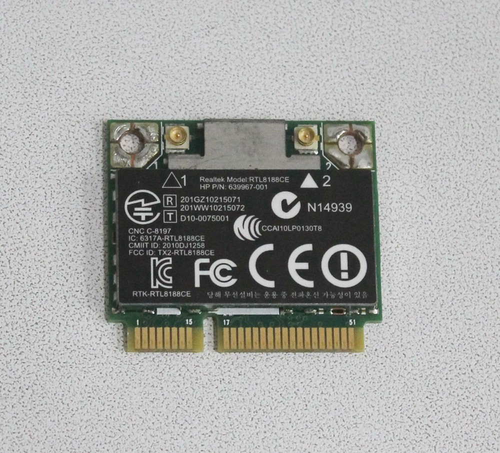 RTL8188CE HP Multi Unit - WLAN Module - 802.11B/G/N Pcie Half Mini "GRADE A"