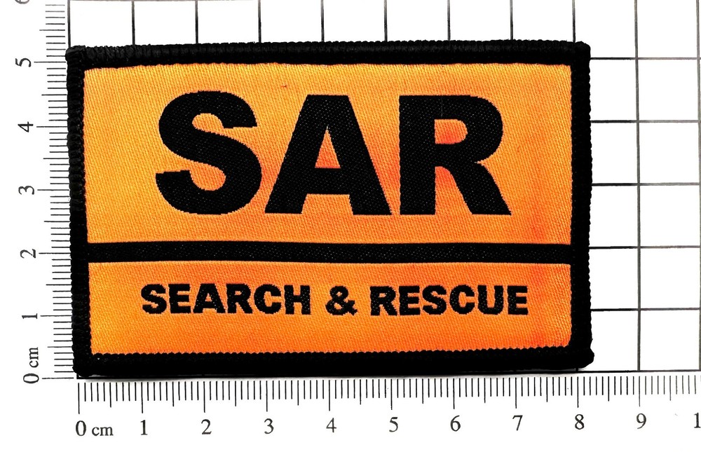 Search and Rescue SAR Patch (Hook And Loop Backed) - Mountain Air Coast Support