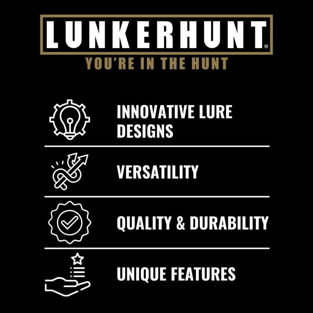 LUNKERHUNT Mixed Water Crankbaits – 4-Pack | Small,