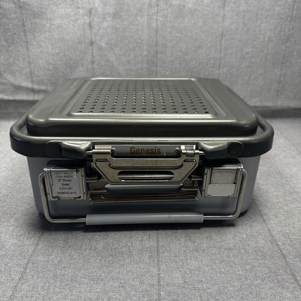 V. Mueller CD1-5C Genesis Sterilization Container 11"X12"X5" Deep Solid Half