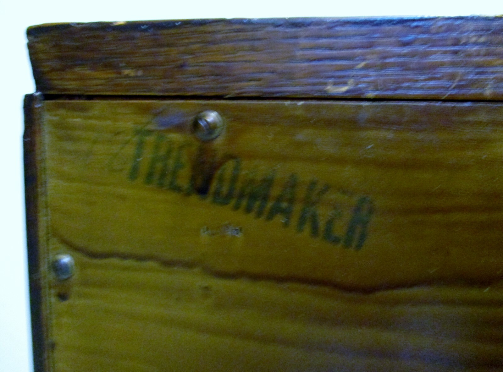 Mid-Century Modern Walnut Three-Drawer Nightstand in Style of Robsjohn-Gibbings