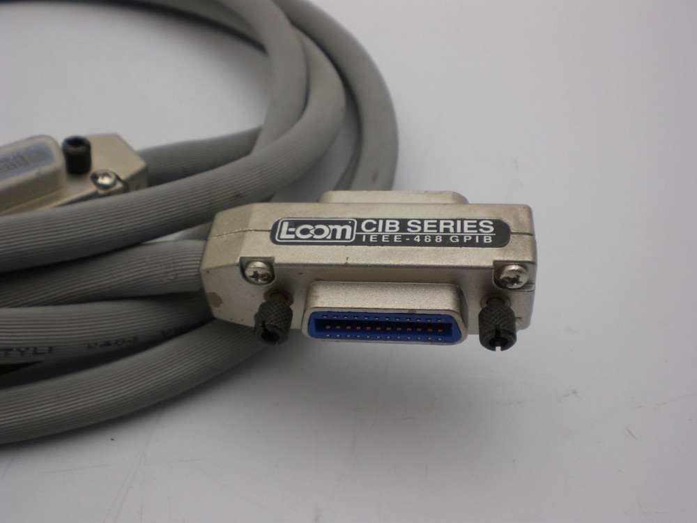 L-COM CIB24-2M IEEE-488 CABLE ASSEMBLY, GPIB, 4M, GREY