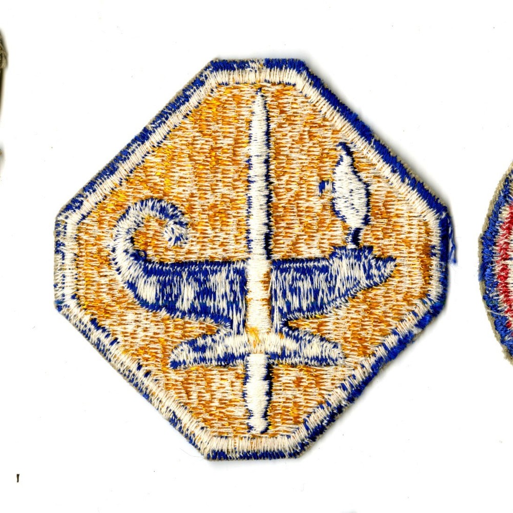 Army Specialized Training Program White Back Patch WWII Vintage