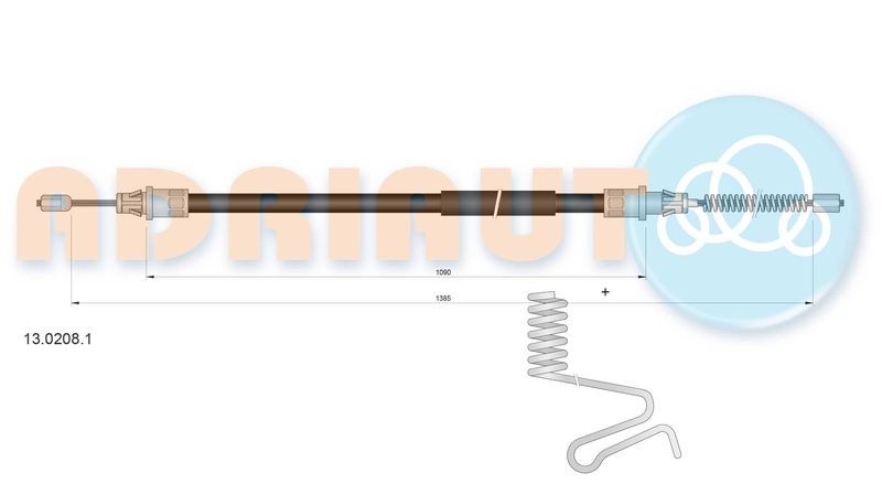 Cable Pull, parking brake ADRIAUTO 13.0208.1