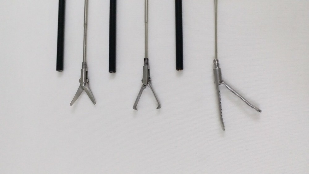 3pc Laparoscopic Grasping Forceps 5mmx330mm Endoscopy Surgical Instruments