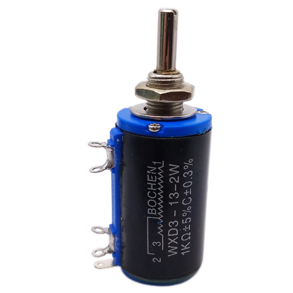 2x 1K ohm WXD3-13 Rotary Multi-turn Wirewound Precision Potentiometer