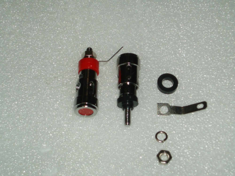 set of 2 Binding Post wire antenna speaker ground Connectors push/spring