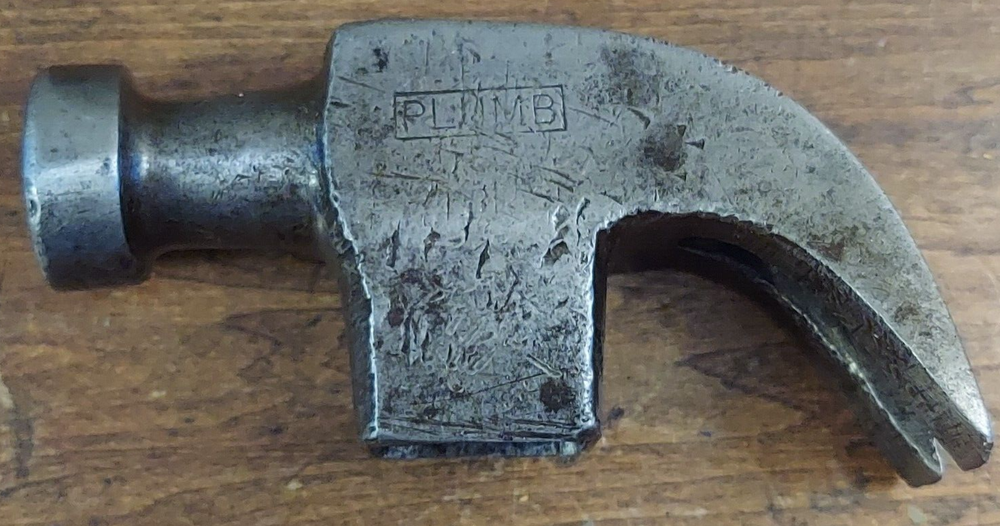 Vintage Plumb Claw Hammer Head 16oz.