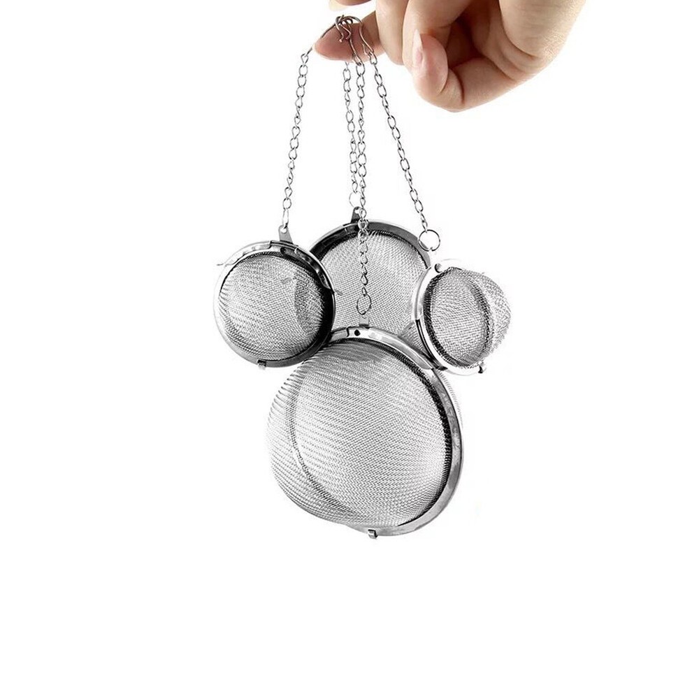 US 1 Pc Stainless Steel Mesh Tea Ball Strainer Diffuser Steeper Lock Filtering