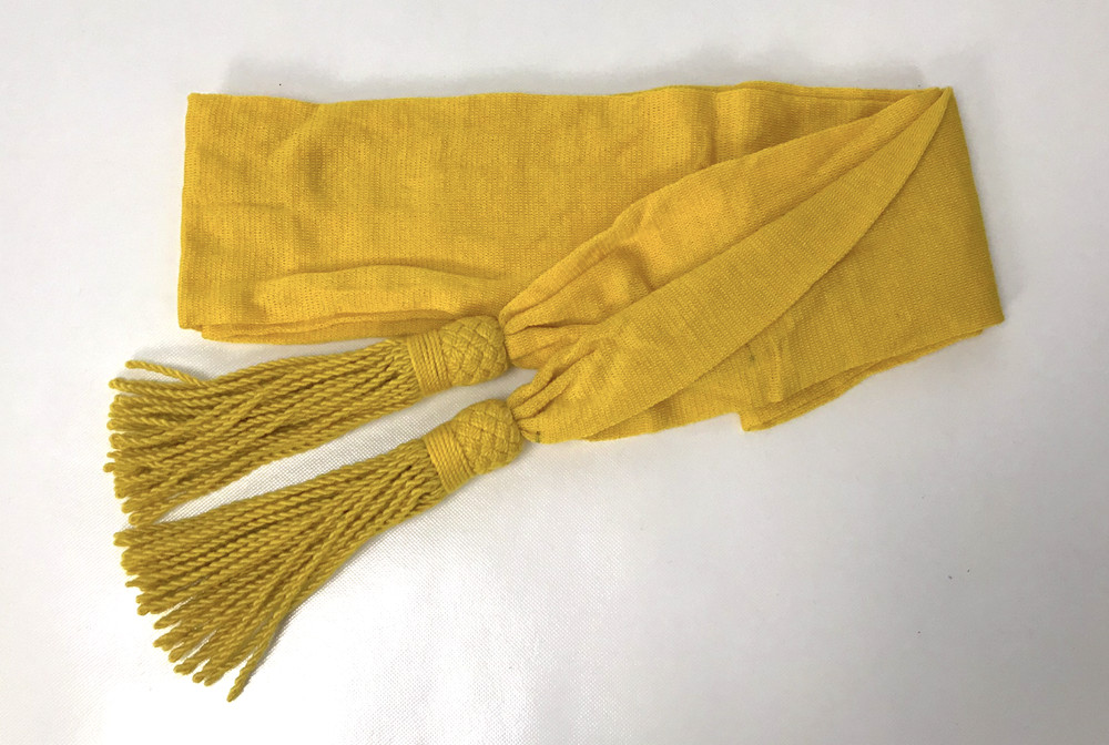 Wool Sash - Yellow Color - Reenactment