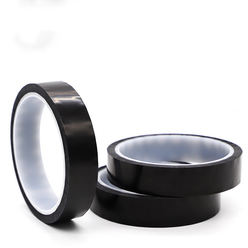 Black Kapton Polyimide Tape Heat Resistant Adhesive Insulation 3mm - 200mm Width
