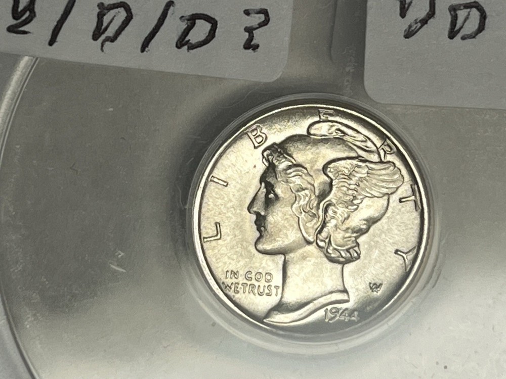 1944-D/D Mercury Dime MS66 FSB RPM D/D