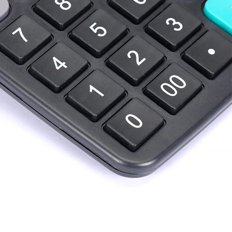 Desk Calculator, 12-Digit Solar Battery Office Calculator with Large LCD Display