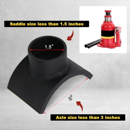 3" Lifting Axle Saddle Axle Adapter Compatible with Hydraulic Jack 3" Adapter