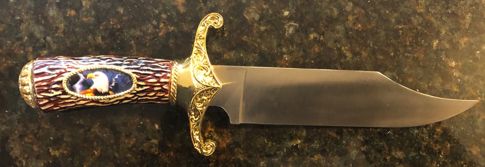 Bowie Knife 11.5” Eagle handle