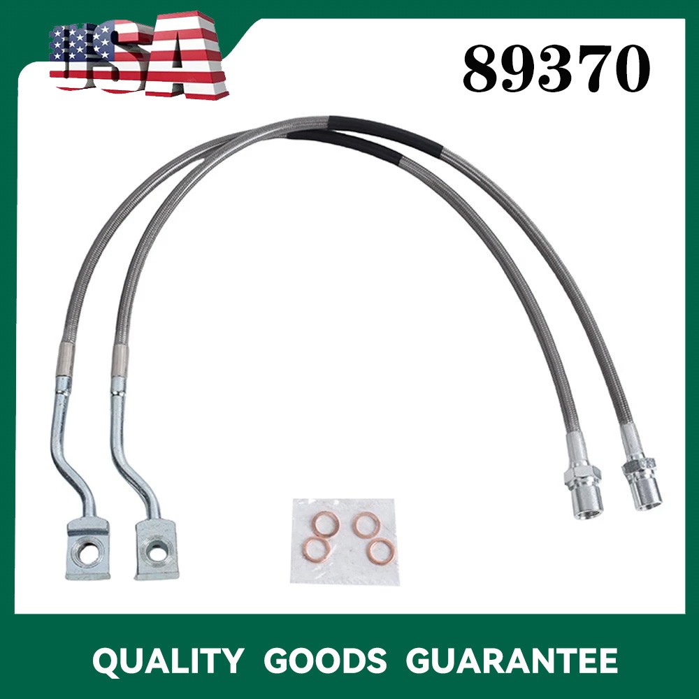Extended Front Brake Lines 5-7.5in For 07-19 Suburban 1500 Tahoe GMC Yukon
