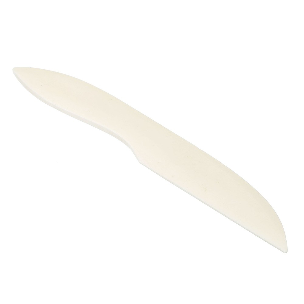 Bone Folder Creaser Paper Creaser Arc Shape Scoring Folding Tool, White-2