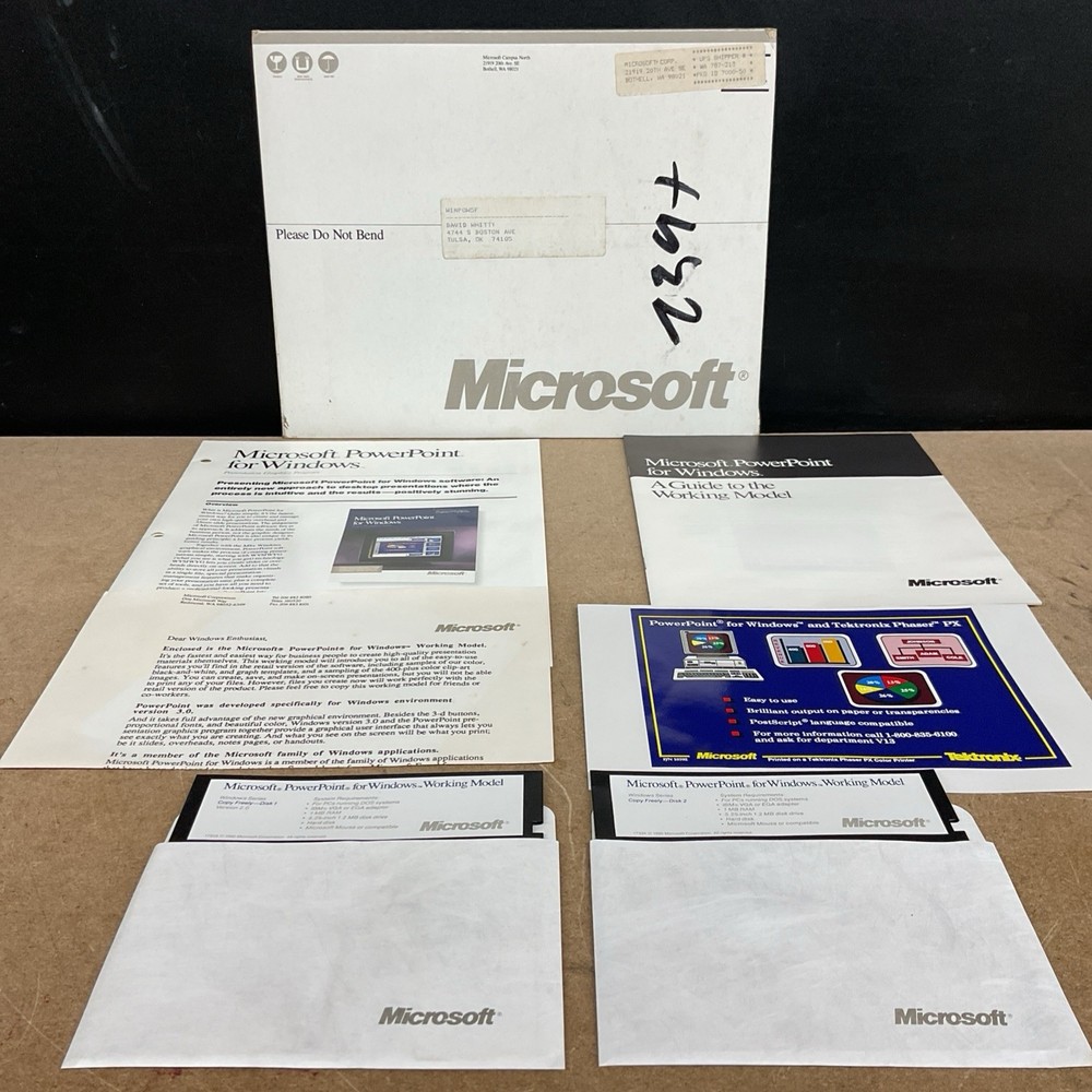 Microsoft PowerPoint Version 2.0 For Windows 5.25 Inch Floppy Vintage Computing