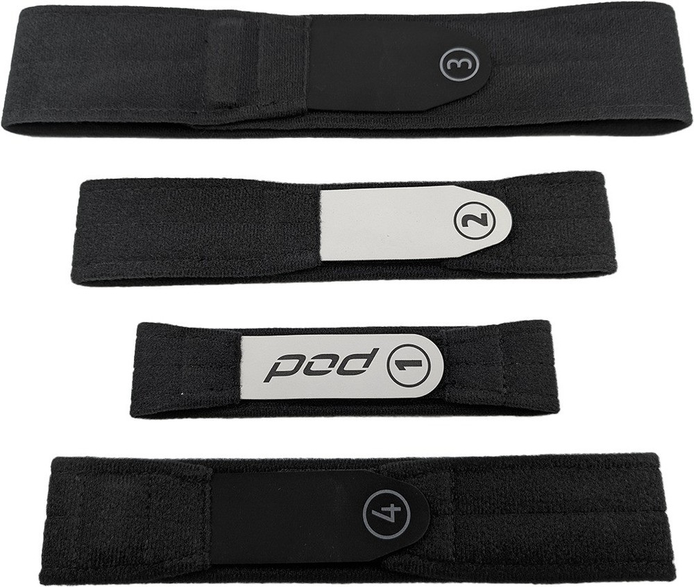 POD KX 3.0 Hinge Strap Set Black Medium/Large KX36-BLK-BL-MD/LG