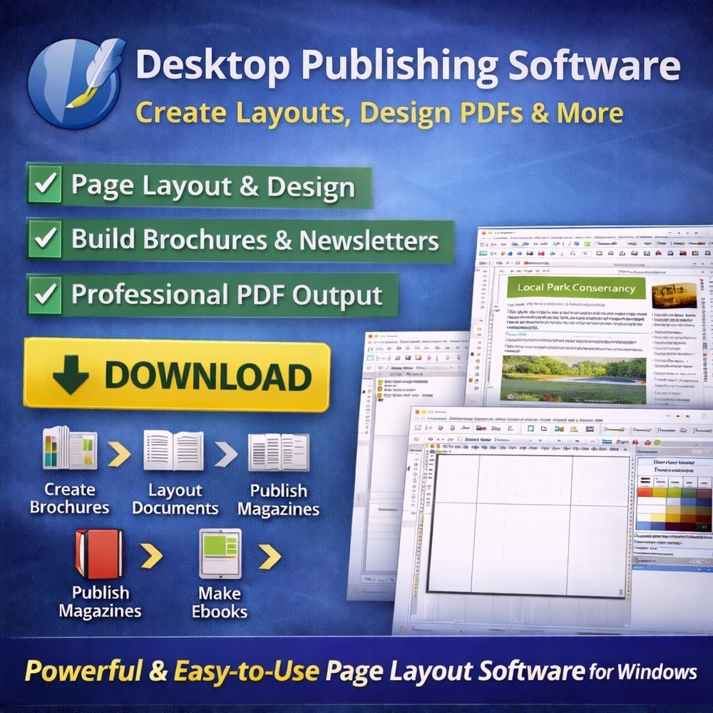 Desktop Publisher Professional Publishing Print Design Software Program