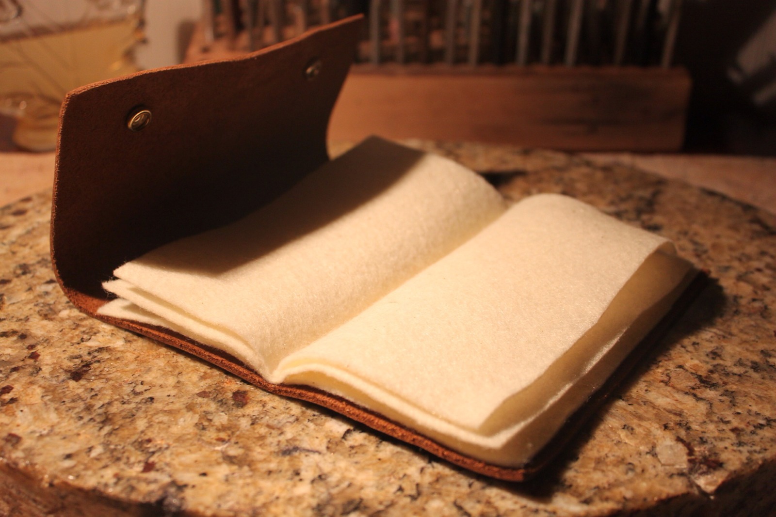 Leather Fly Wallet - Fly Book, Custom made in the USA