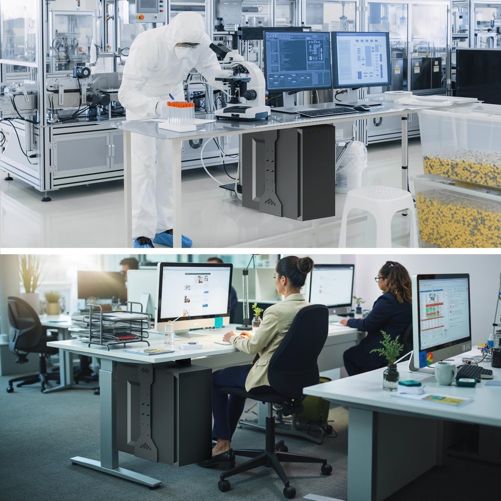 Under Desk PC Mount, 7.9-13.4’’ Width Adjustable Computer Tower Stand, up to ...