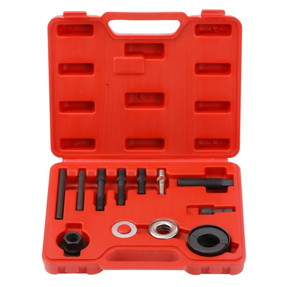 Pulley Puller and Installer Power Steering Pump Remover Alternator - 13 PCS Kit