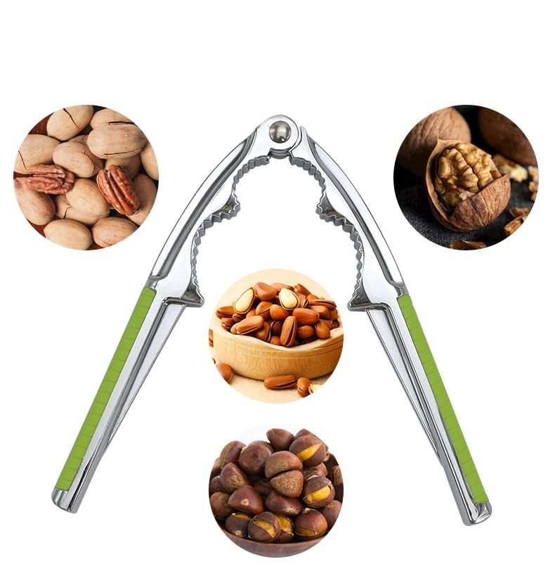 Walnut Cracker Tool, Nutcrackers, Metal Nut Shell Openers, Nut Green LARGE