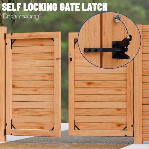 Gate Corner Brace Bracket Anti Sag Gate Frame Kit with Self-Locking Gate 2