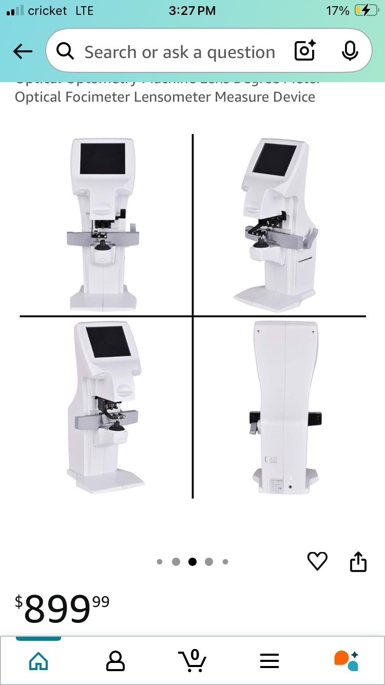 Auto Lensmeter Lensometer Focimeter Touchscreen Measure Device W/ Thermal Print