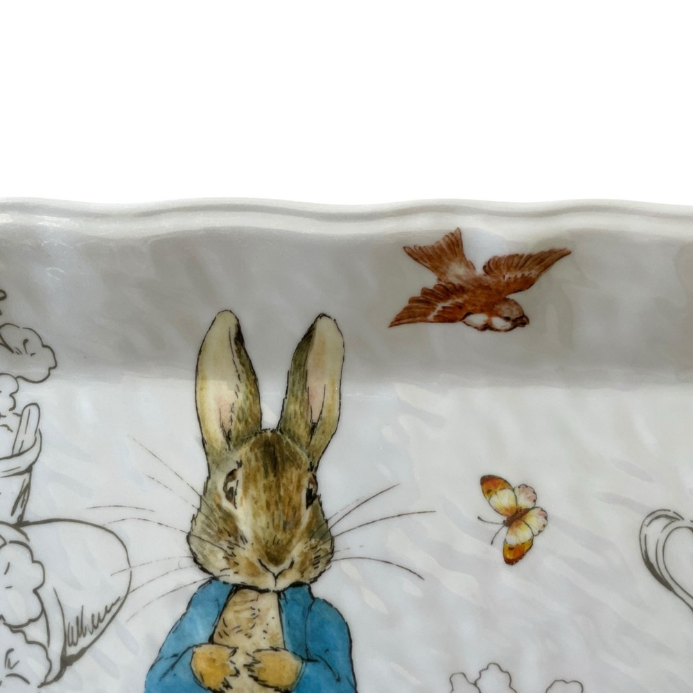 NEW Beatrix Potter Peter Rabbit Large Melamine 19in Serving Tray Platter EASTER