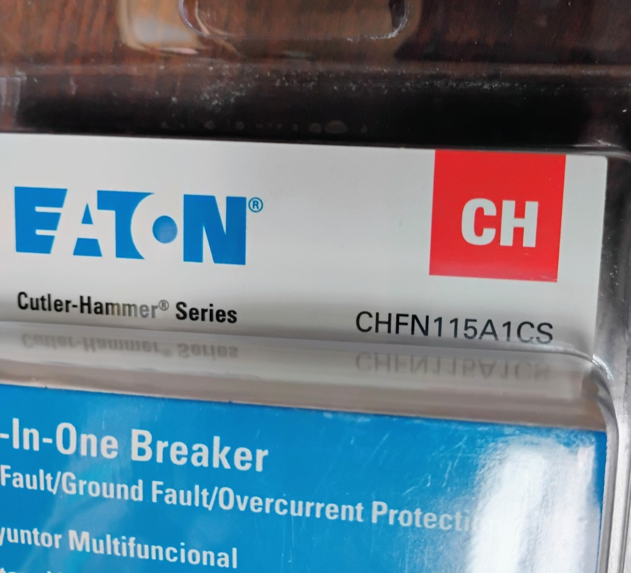 EATON CHFN115A1CS CIRCUIT BREAKER GFCI AFCI 15 AMP 1-POLE NEW IN PACKAGING