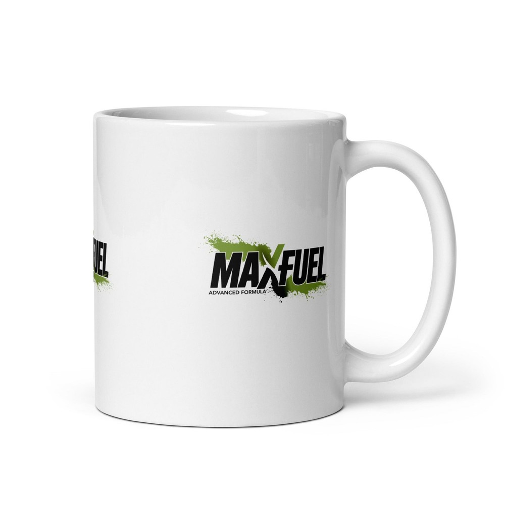 White glossy mug