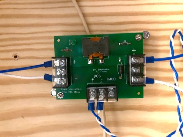MTH DCS Passive Mode 22uh Choke, TVS Diode, and DCS Signal LED Indicator