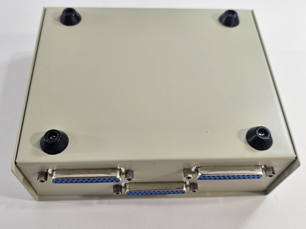 Manual DB-25 A/B Data Switch Box - Parallel Port Selector - Power-Free - Tested
