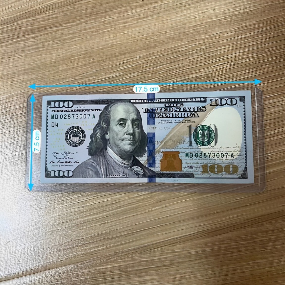 20 Pack Dollar Bill Holder -Clear Rigid Topload Currency Sleeves + Storage Case